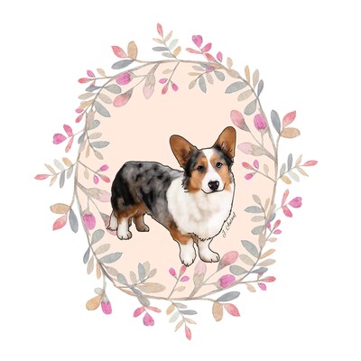 Cardigan Welsh Corgi (Design 1) - Printed Transfer Sheets for a variety of surfaces - image1